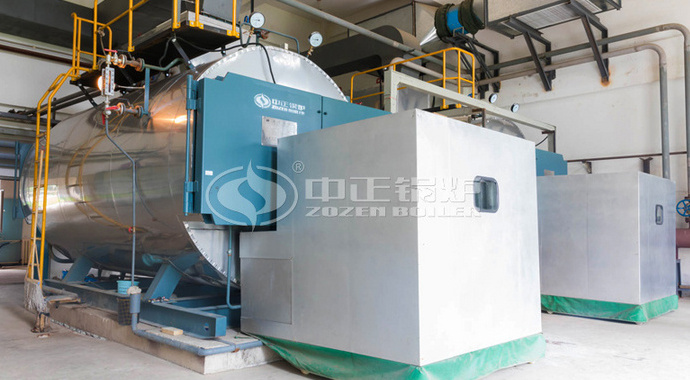 4 tph WNS oil-fired fire tube boiler project for construction industry