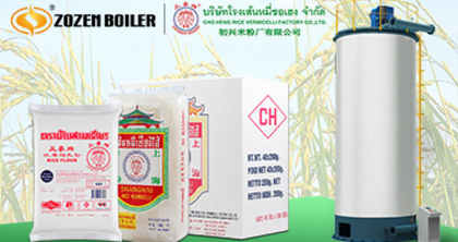 تركز شركة زوزان على السوق التايلاندي وتوفر سخان السوائل الحرارية بالغاز ذات كفاءة لمعالجة شعيريه الارز