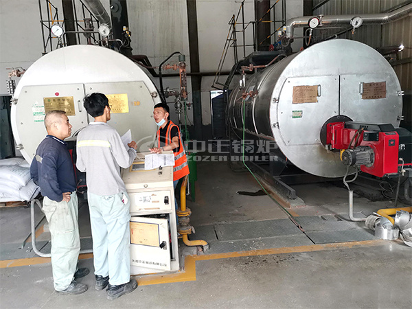 تشغيل مرجل شركة زوزان في شركة Yongxin المحدودة للمنتجات الزجاجية باستقرار